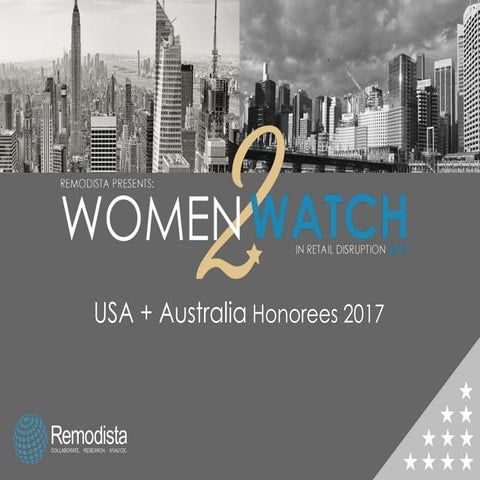 Women2Watch in Retail Disruption 2017 Honorees