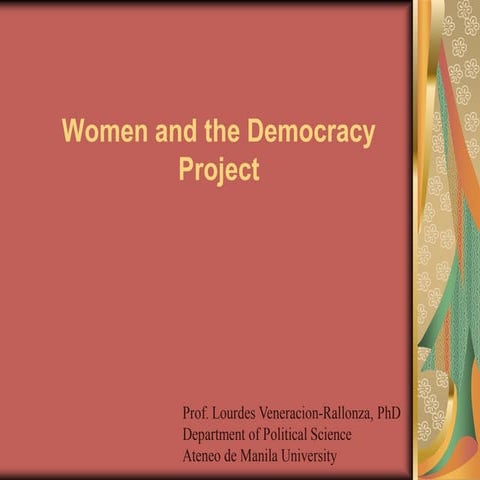 Women And Democracy In The Philippines | PDF