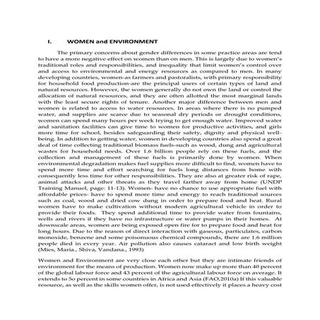 Women and environment for jeju