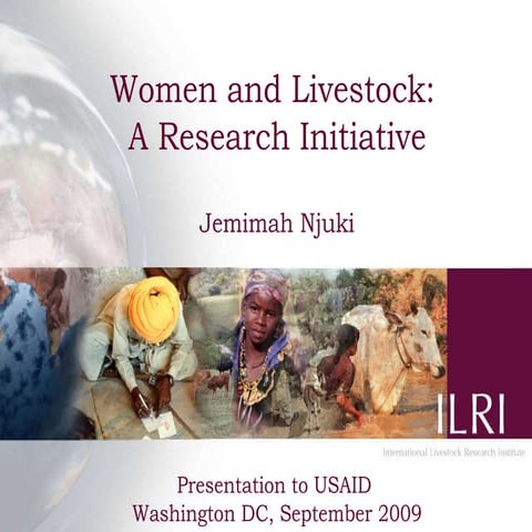 Women and livestock:  a research initiative