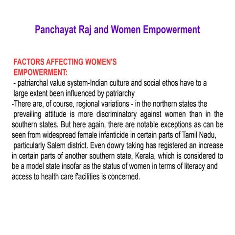 Political Participation of Women in India | PPTX