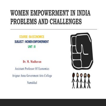 Women empowerment unit-iii- Problems and Challenges in india
