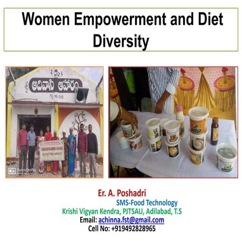 Women empowerment and diet diversity