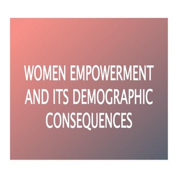 Women Empowerment