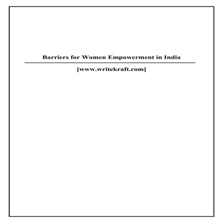 Women empowerment synopsis [www.writekraft.com]