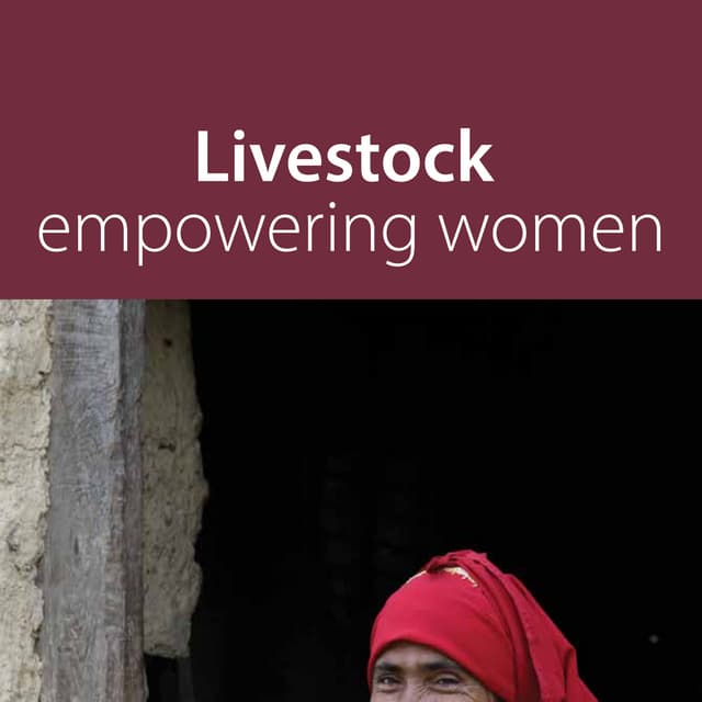 Livestock: Empowering women
