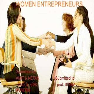 Women entrepreneurs