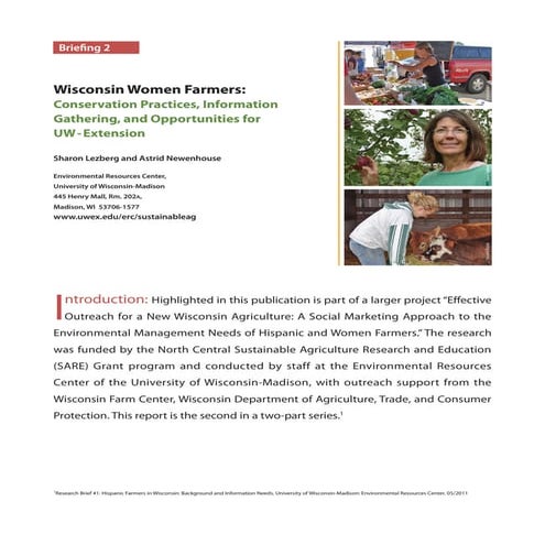 Women farmers in Wisconsin 2011 final