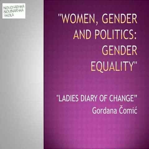 Women, gender and politics