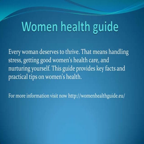 Women health guide | PPTX