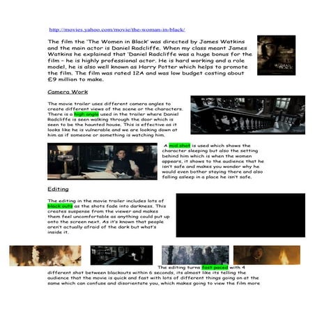 Women in black anaylsis