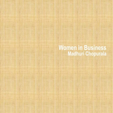Women In Business
