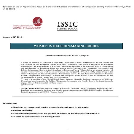 Promoting gender equality in trade unions 1 | PPT