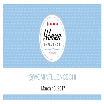 Women Influence Chicago - Sponsored by CloudCraze + Valtech