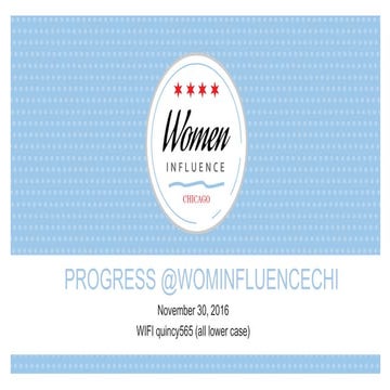 Women Influence Chicago - Sponsored by CDW