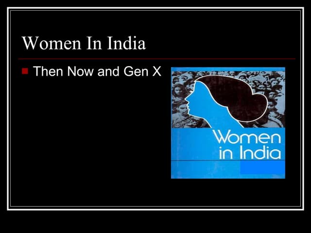 Women In India