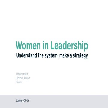 The Leadership Machine: All the Research About Women's Career Advancement Sum...