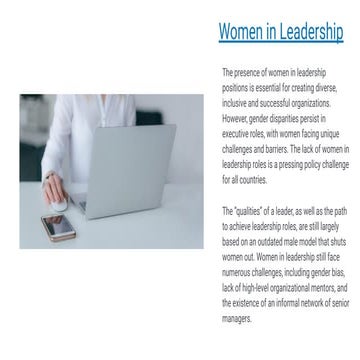Women in Leadership 