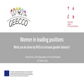 Women in leading position Research Funders
