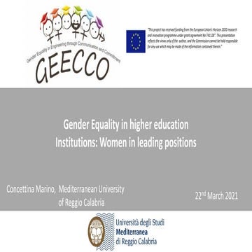 Women in leading positions Research Organisations