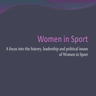 Women in sport
