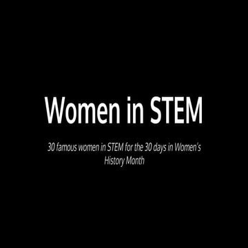 women in stem
