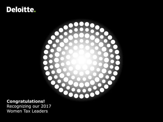 Deloitte’s 2017 Women in Tax Leaders