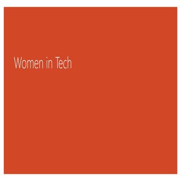 Career Advice for Women in Tech