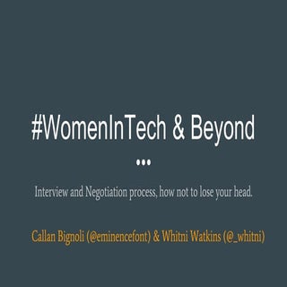 #Womenintech & beyond
