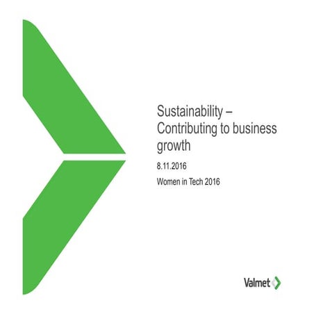 How sustainability contributes to business growth