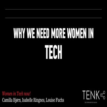 Why we need more women in tech