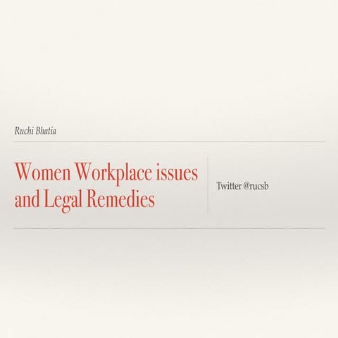 Women issues at work 