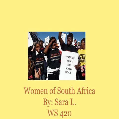 Women of south africa | PPTX