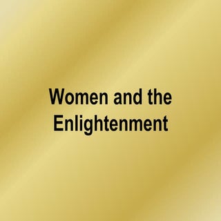 Women Of The Enlightenment