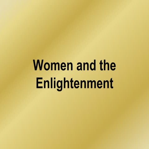 Women Of The Enlightenment | PPTX