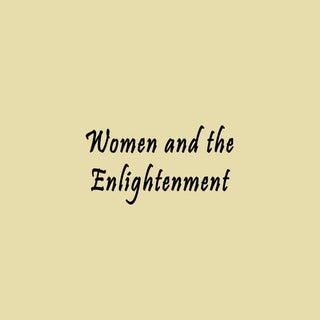 Women of the Enlightenment