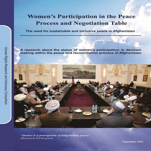 Women participation in peace process