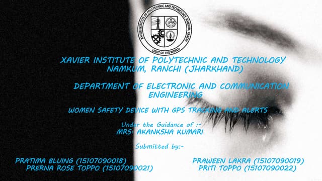 Women safety device with gps tracking  and alerts