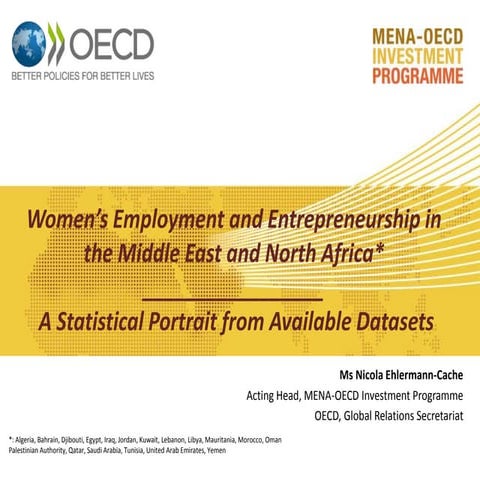 Women's employment and entrepreneurship in the Middle East and North Africa 