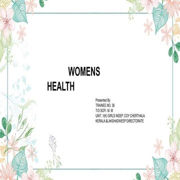 WOMEN'S HEALT | PPTX