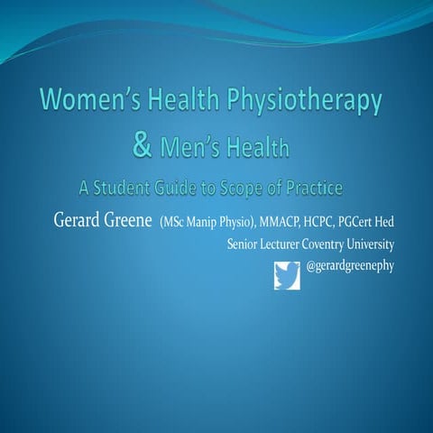Women's & Men's Health Physiotherapy : Student Resource 