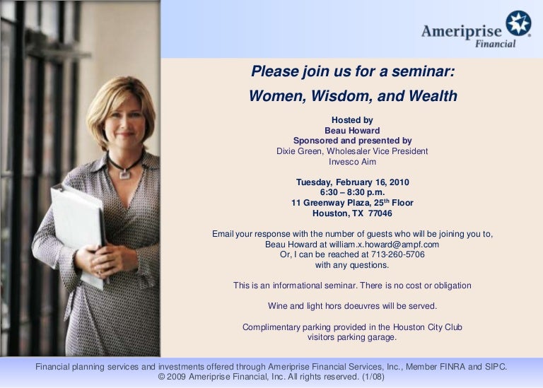 seminar invite template
