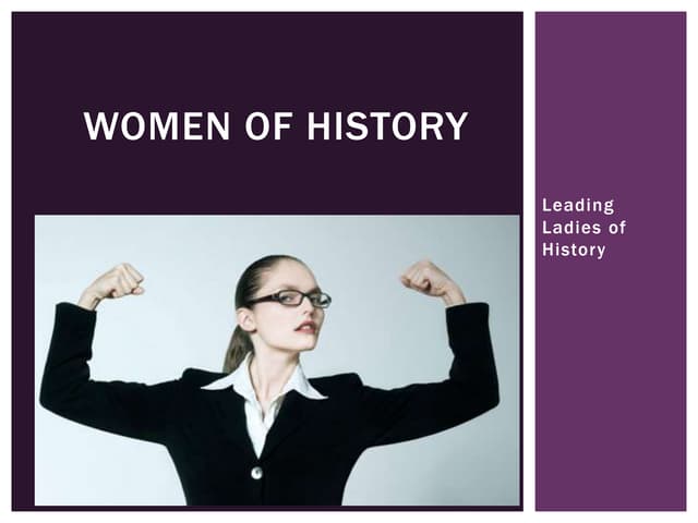 English & History: Women of the World