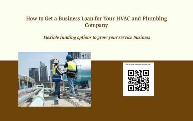 How to Get a Business Loan for Your HVAC and Plumbing Company