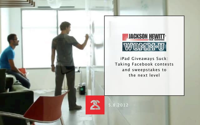 iPad Giveaways Suck: Taking Facebook contests and sweepstakes to the next level
