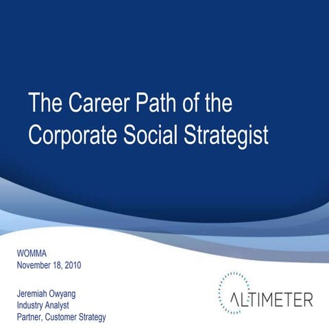 Keynote: Career Path of Corporate Social Strategist