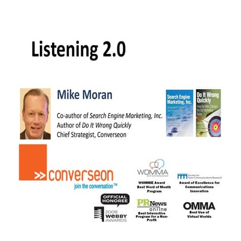 Womma Webinar Listening 2.0 06 24 2009