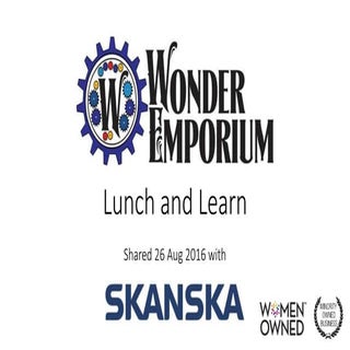 Wonder Emporium Lunch & Learn - Ska...