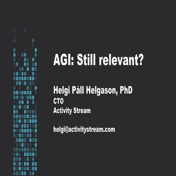 AGI: Still relevant?