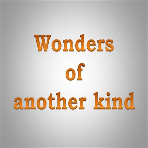 Wonders ofanotherkind